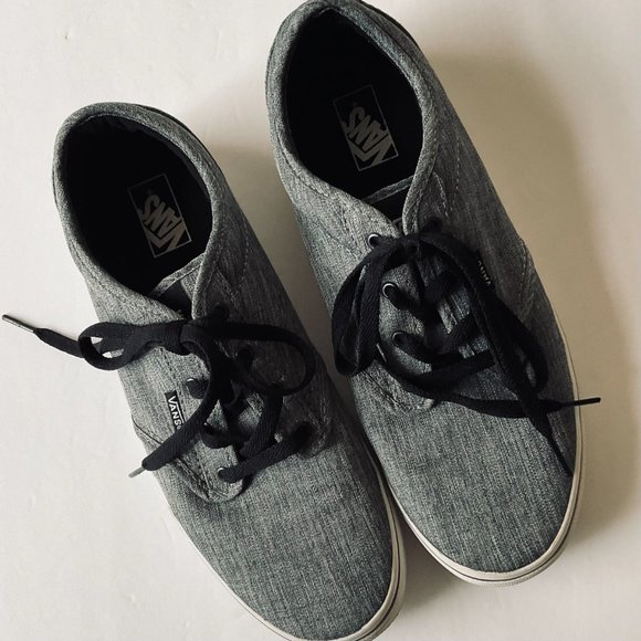 VANS "Off the Wall" YOUTH Lace-Up Skate Shoe Low Top Sneaker EUC Size Youth 7 - Picture 2 of 10